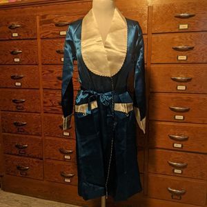 silk 40's -50's smoking jacket bathrobe